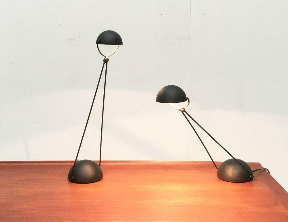 Vintage Italian postmodern Meridiana table lamps by Paolo Francesco Piva for Stefano Cevoli, 1980s, set of 2.