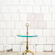 Coffee table in brass and glass, 50s ITalia