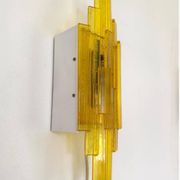 Acrylic wall lamps by Claus Bolby Cebo Industri, Denmark, 1970s, set of 2