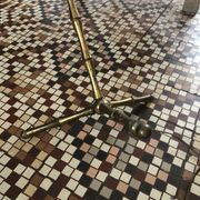 Vintage 1950s faux bamboo floor lamp