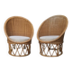 Rattan armchairs