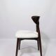Set of 4 bouclé Pearl dining chairs in Scandinavian design.