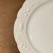 Set of dessert plates Digoin & Sarreguemines, France, circa 1950