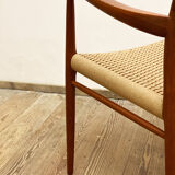 Mid century teak armrest chair by Niels O. Møller for J.L. Moller, Model 56, Denmark, 1950s