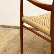 Mid century teak armrest chair by Niels O. Møller for J.L. Moller, Model 56, Denmark, 1950s
