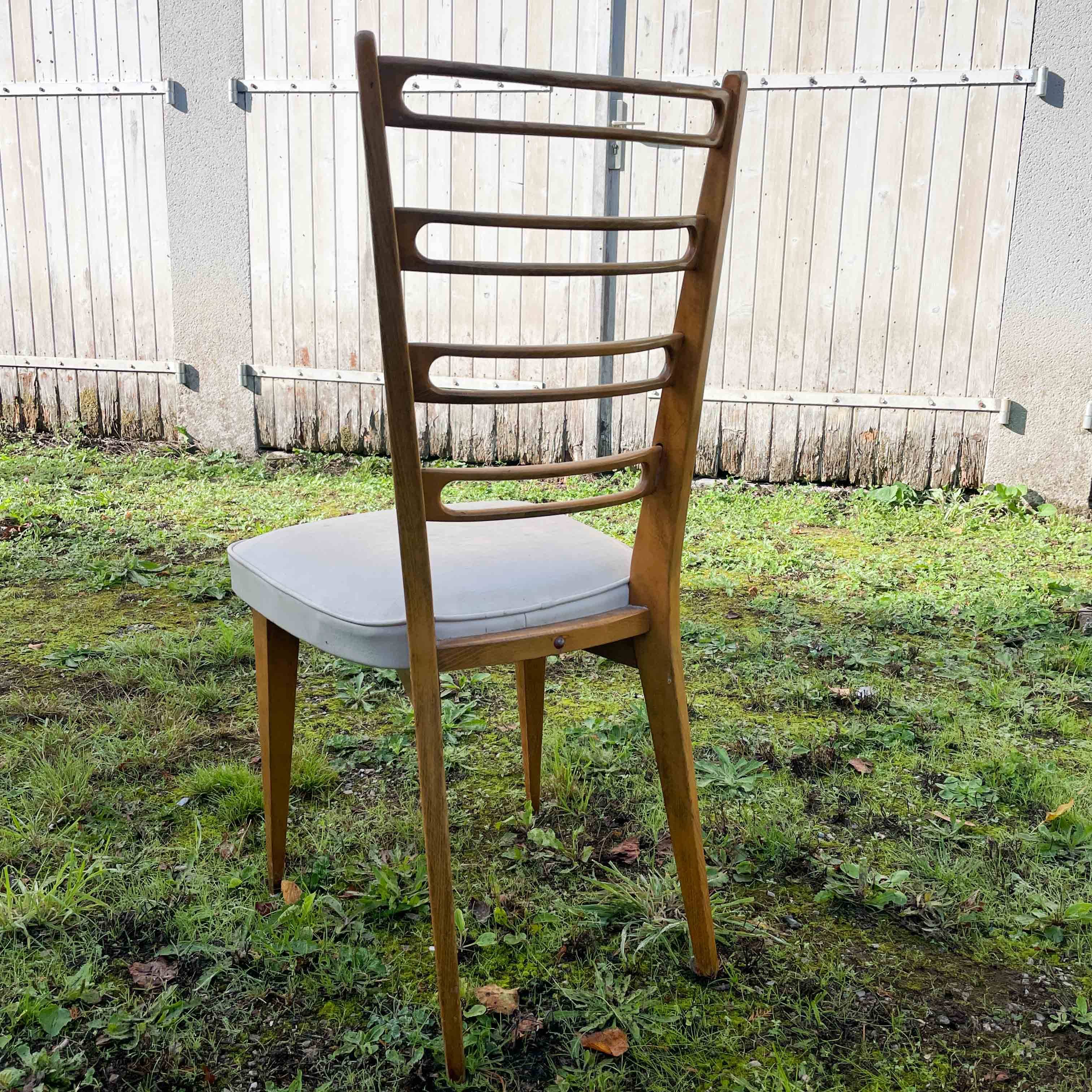 Set of 4 Monobloc chairs from the 60s