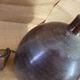 Pied de lampe en céramique et câble en tissu tressé