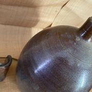Pied de lampe en céramique et câble en tissu tressé