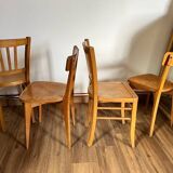 Mismatched set of 4 bistro chairs