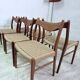 6 Chaises scandinaves teck Arne Wahl Iversen