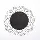 Chaty vallauris black mirror, wrought iron, 1950s