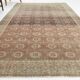 6x10 Sand Beige Hand Woven Persian Vintage Rug, 178x293 Cm