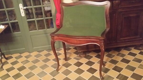 table à jeux Louis XV en palissandre