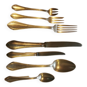 Antique 87-piece cutlery set without box