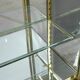 Brass display cabinet with a mirrored back – early 20th century