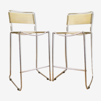 Pair of Spaghetti stools by Giandomenico Belotti