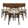 Ensemble de six chaises, design danois, années 1960, fabriquées au Danemark.