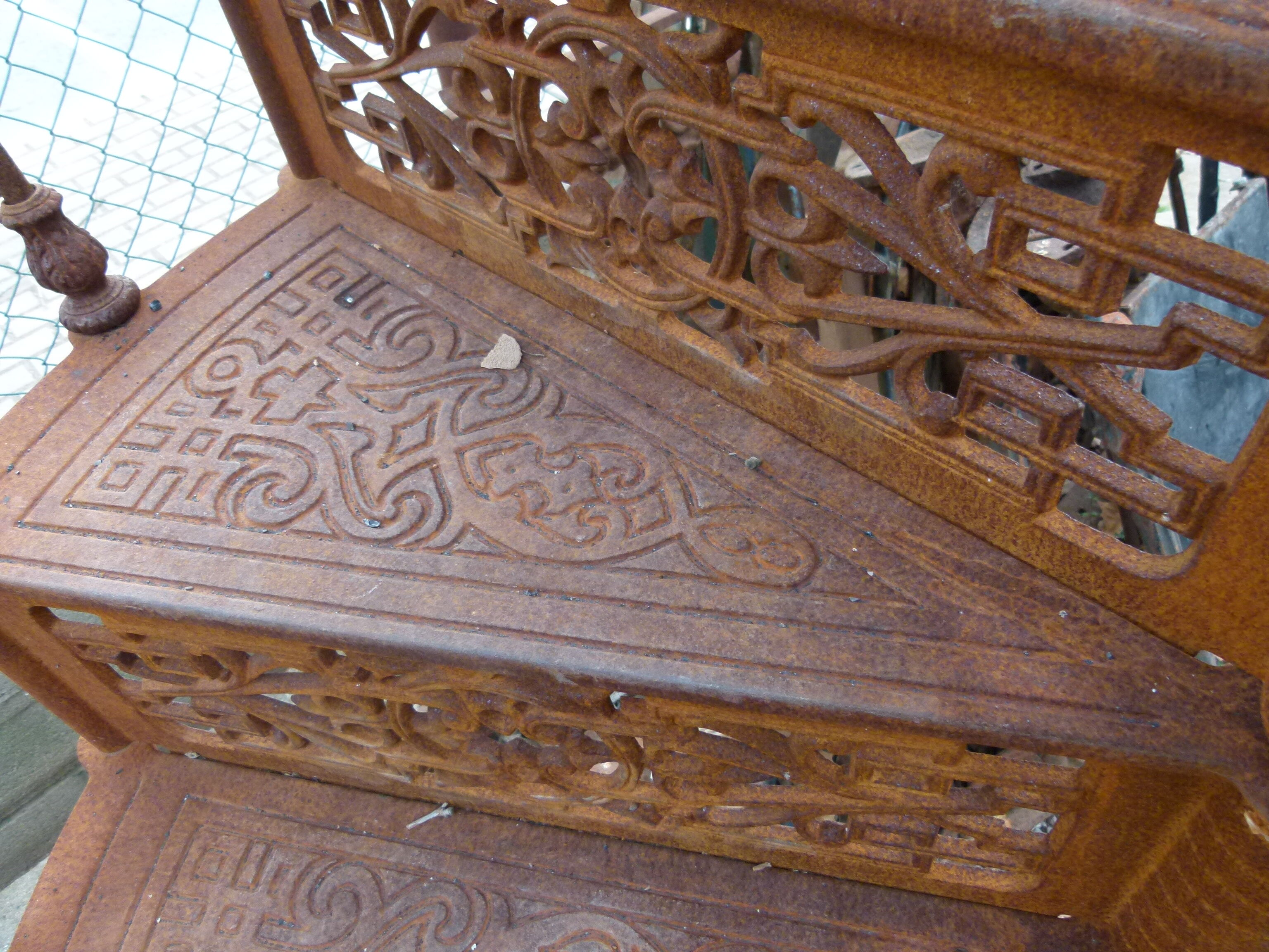 XXth cast iron staircase