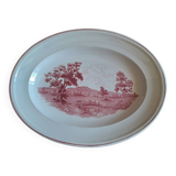 Plat ovale en porcelaine Segovia