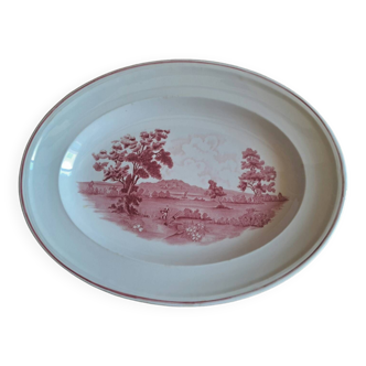 Segovia oval porcelain dish