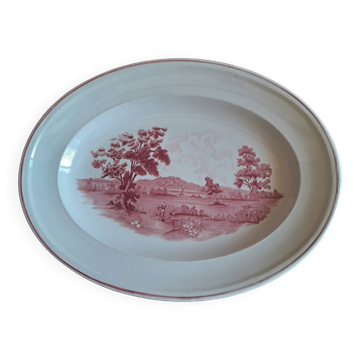 Segovia oval porcelain dish