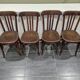 Set of 4 Fischel bistro chairs, vintage 1920s