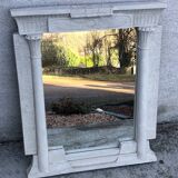 Egyptian style stone wall mirror with lighting