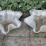 pair of handkerchief-shaped basins in eternit fiber cement