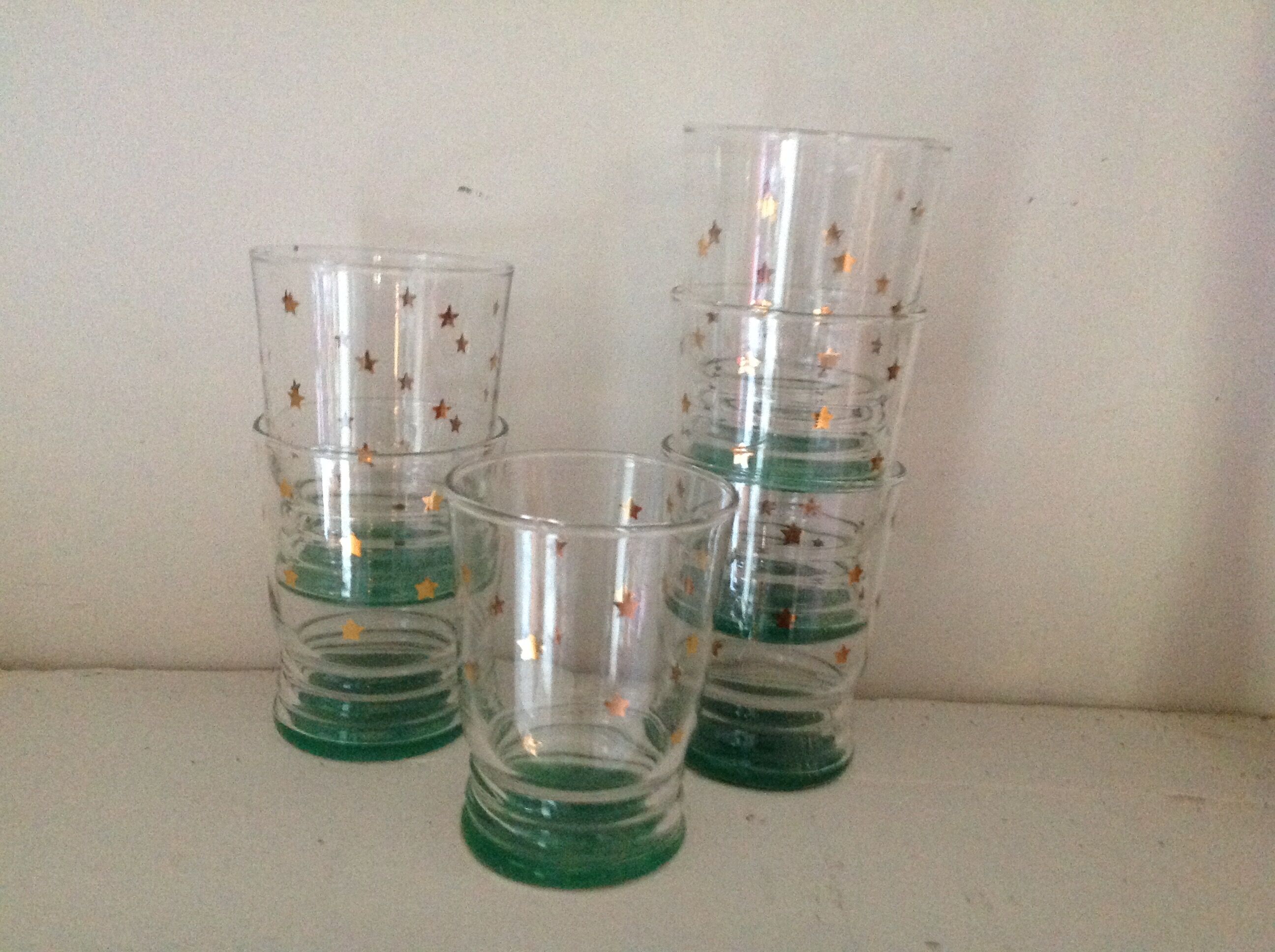 Set of 6 vintage glasses