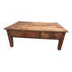 Table basse rustique 2 tiroirs