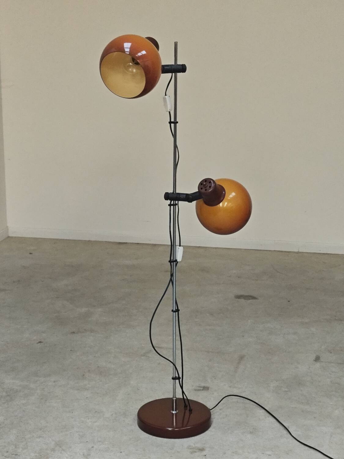 Adjustable Space Age Eye Ball Floor Lamp Hungary 1960