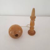 Old wooden Bilboquet Height 23 Cm