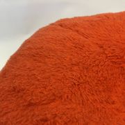 Pouf repose-pieds rond recouvert de peluche en forme de champignon vintage des années 60 et 70