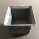 Galvanized flowerpot with ivy decor