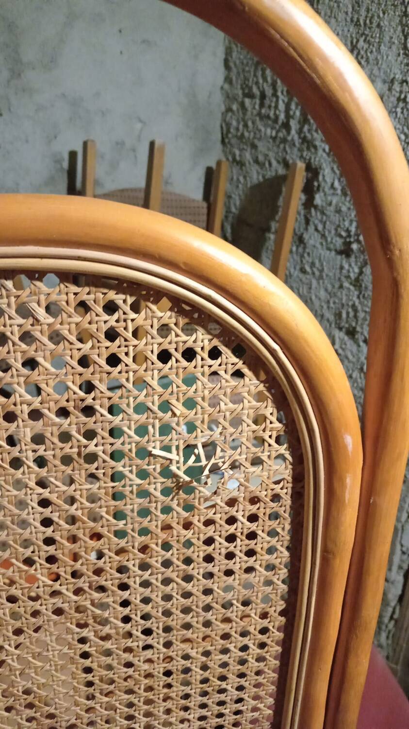 Vintage screen - cane and rattan -
