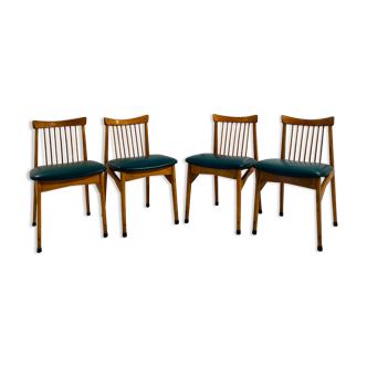 Vintage dining chairs, set of four, Italy 1960s