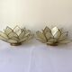 Candlestick flower in brass