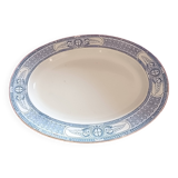 Large white: blue dish. French Anglo Company.