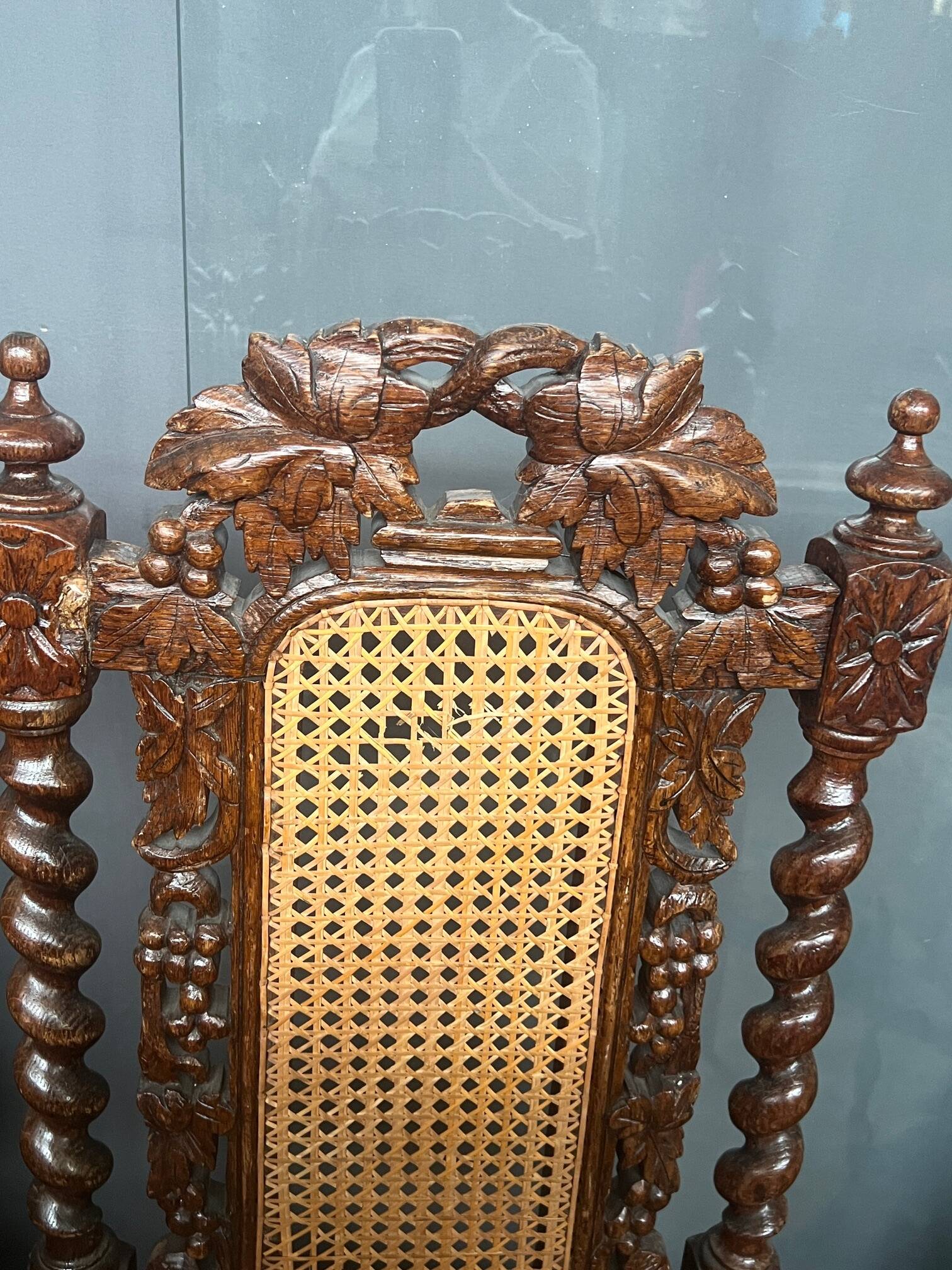 Set of matching hunting style chairs.