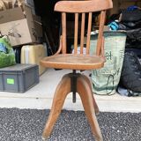 Solid wood notary desk and swivel American chair