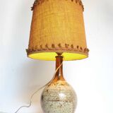 Ceramic and jute lamp