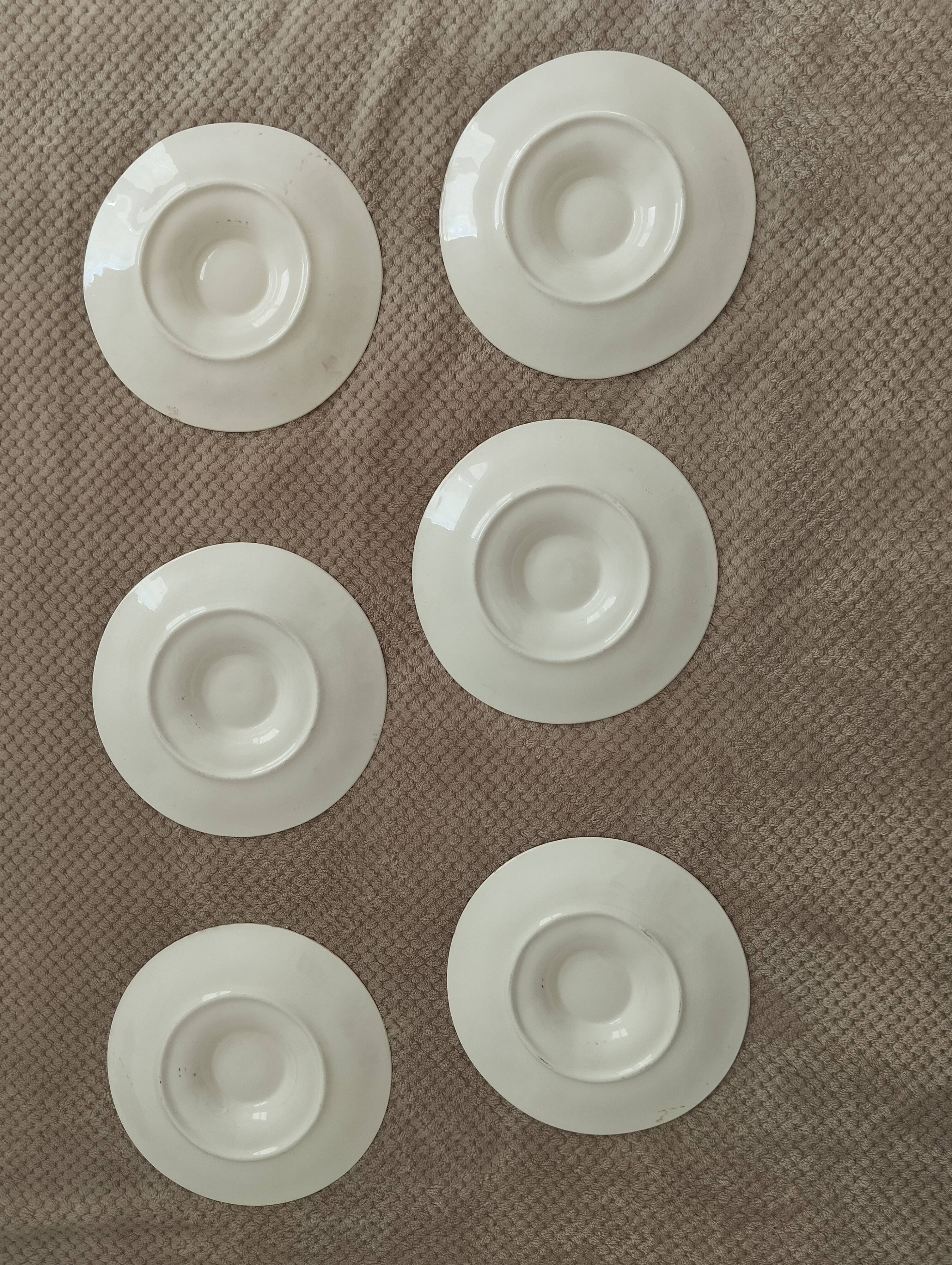Oyster Barbotine Plates - Set of 6