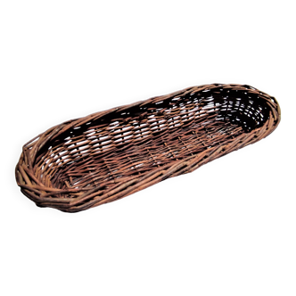 Panier en châtaignier tressé ancien