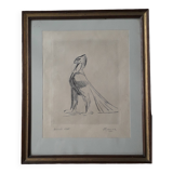 Old animal painting by Paul Jouve