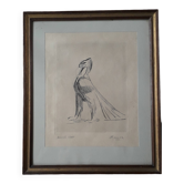 Old animal painting by Paul Jouve
