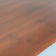 Brutalist rectangular dining table by Georges Robert in pine wood.