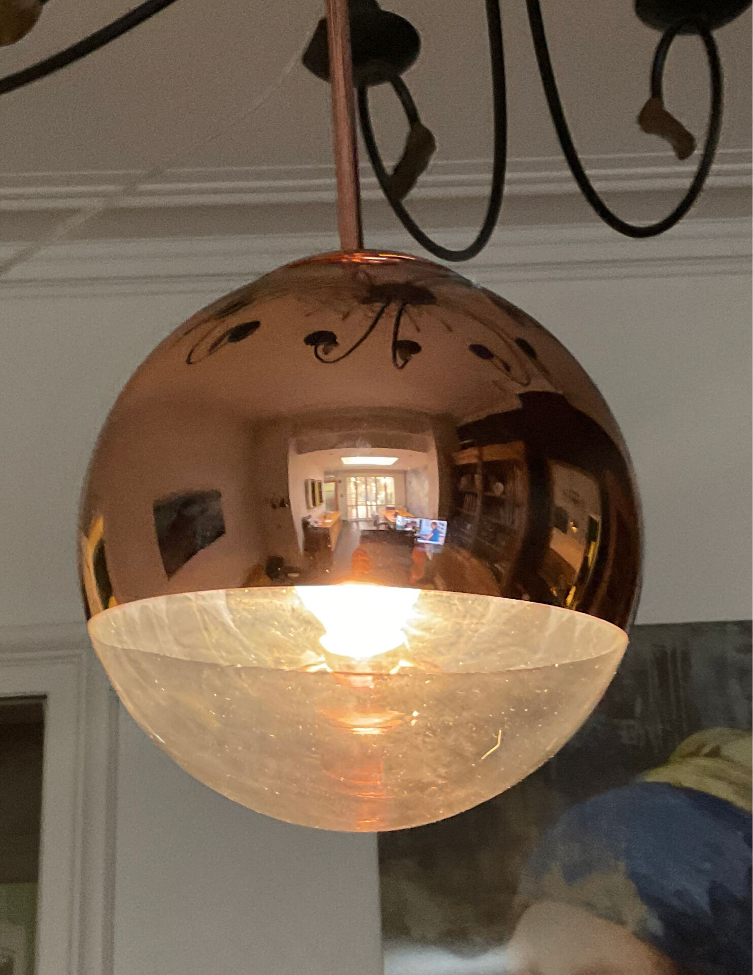 Copper mirror suspension design