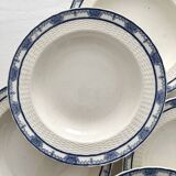 6 antique deep plates English ironstone Mintons Greenore