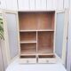 Meuble vitrine murale armoire en bois  50’s