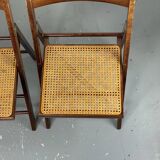 Lot folding chairs in canning